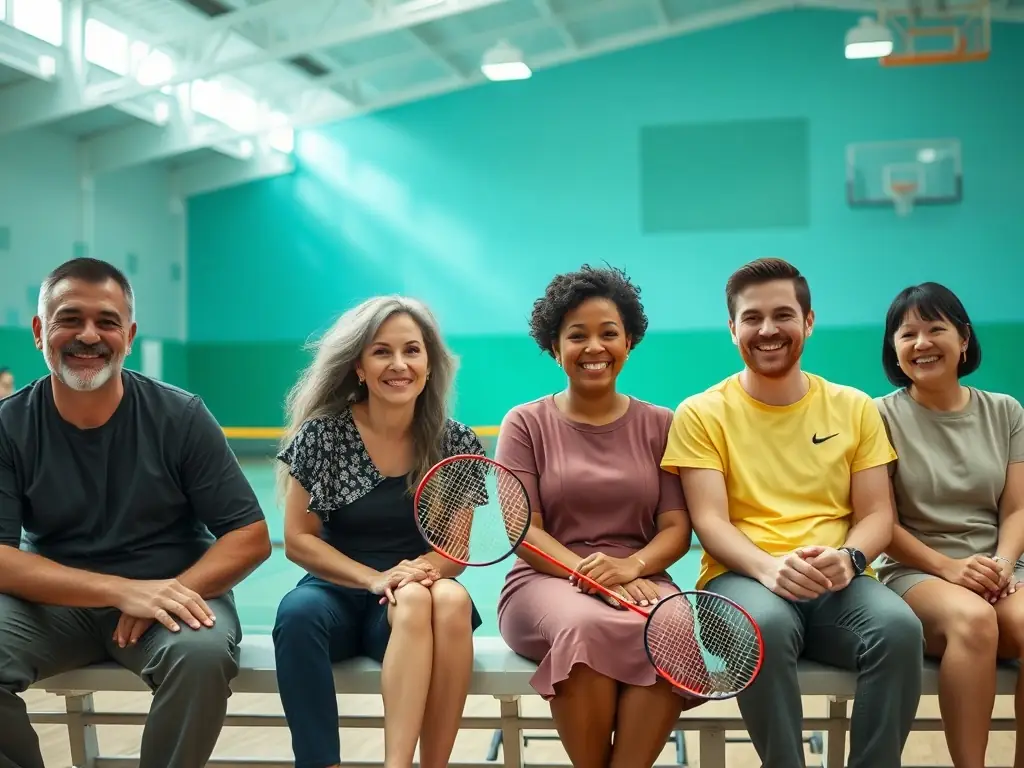 An image of diverse individuals of different ages and abilities playing table tennis together, emphasizing the inclusive and healthy lifestyle promoted by CDTT COMITE DEPART TENNIS TABLE CORREZE.